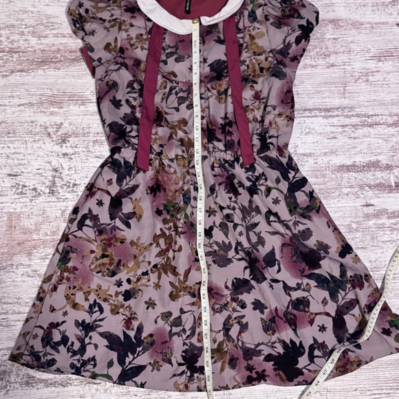 W118 by Walter Baker Purple Flutter Sleeve Sundress Women’s Size Medium - Picture 8 of 9